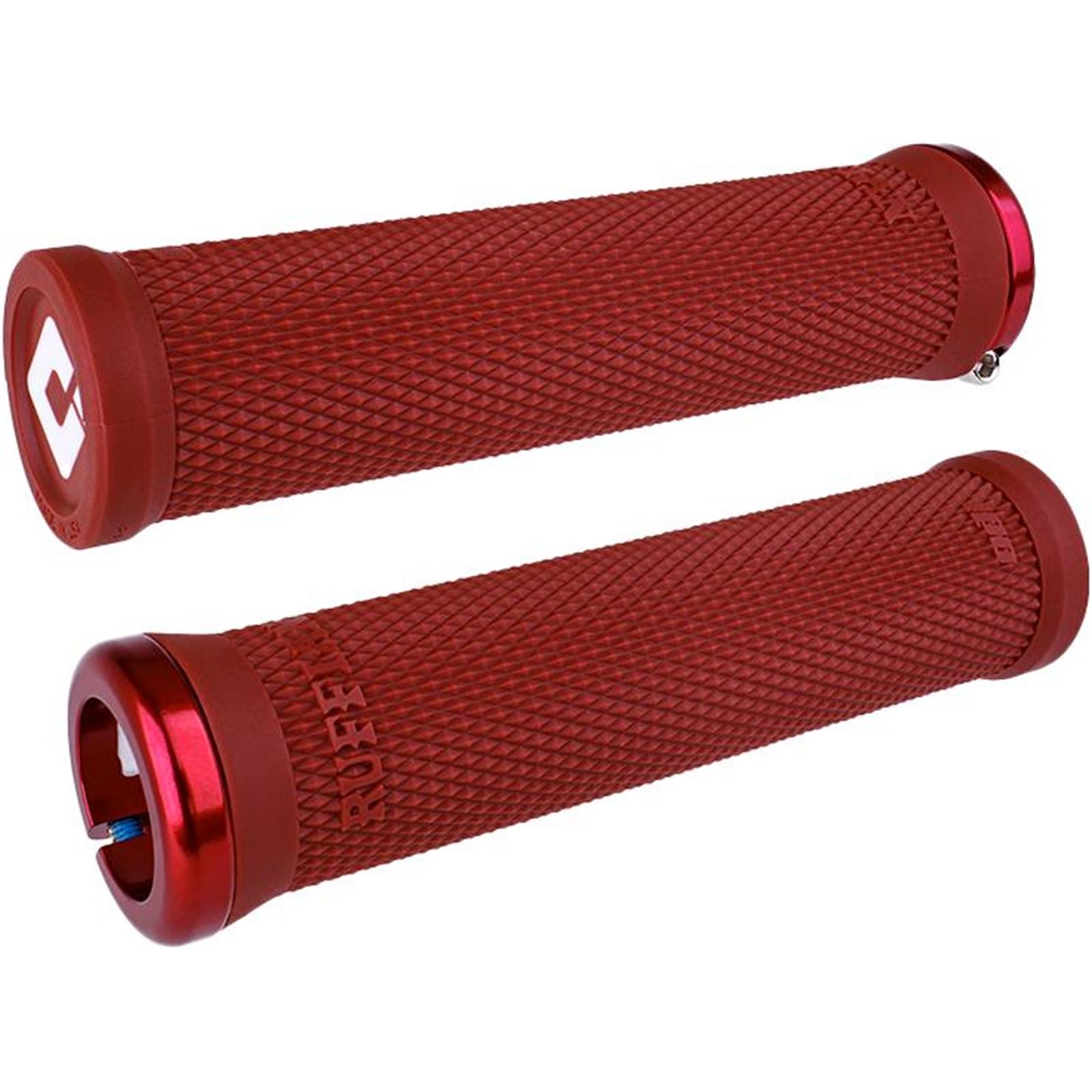 ODI Ruffian 2.1 Lock-On Grips - PWC - Dark Red/Red [MPN: L33RFDR-R]_1526237