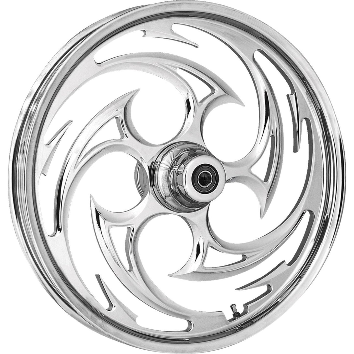 RC Components Wheel for Hub Mounted Rotor Savage - Front - Chrome - 21x3.5 [MPN: 0321350-85C257-21AC]_1534406