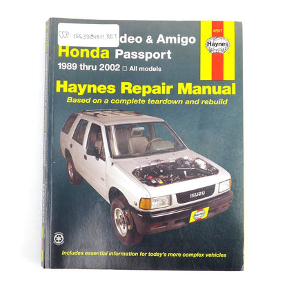 Haynes Manuals Manual Isuzu Rodeo and Amigo for Honda Passport 1989 - 2002 OPEN BOX [MPN: 1563924811]_1526210