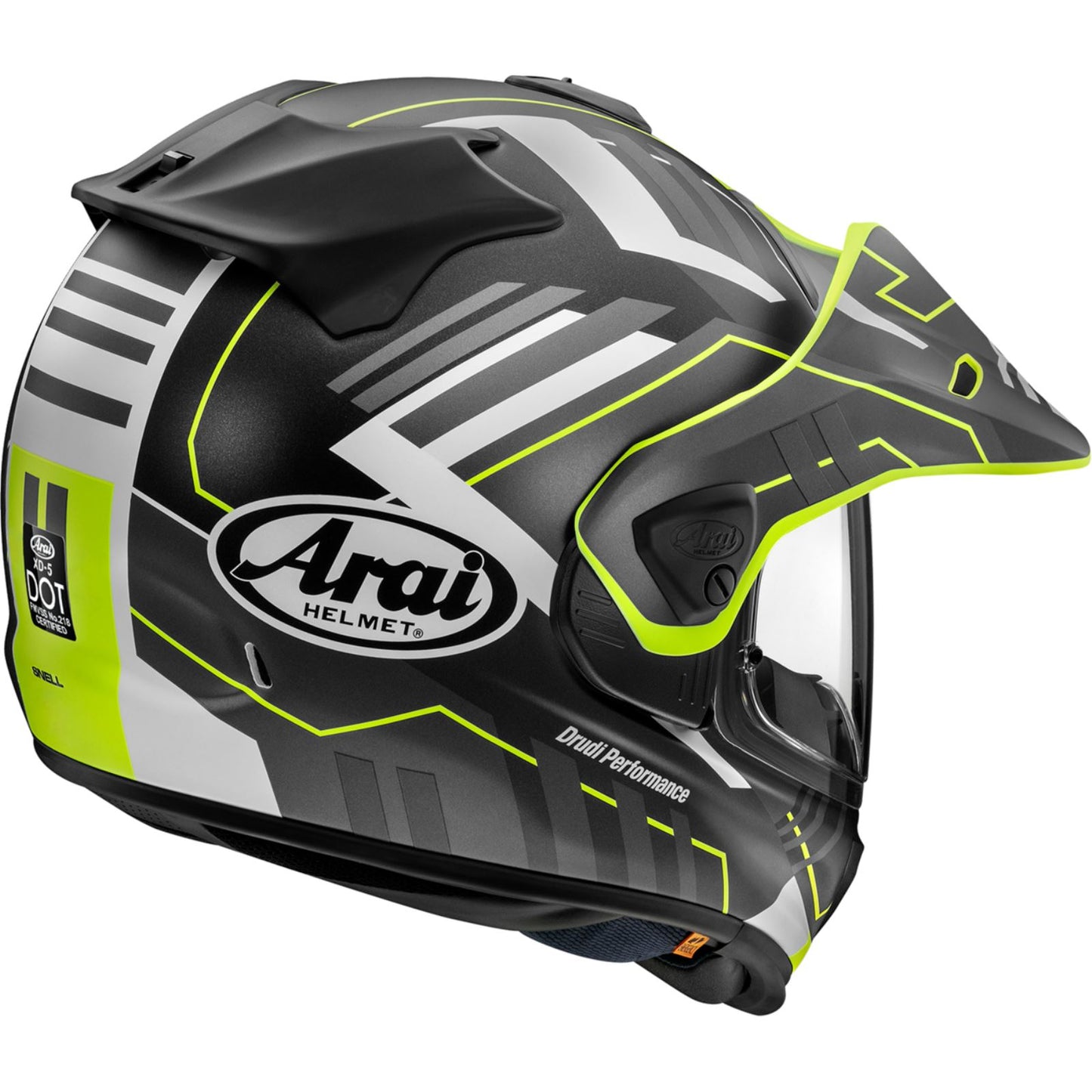 Arai XD-5 Helmet - Trail - Yellow Frost - Large [MPN: 0100-2640]_1526399