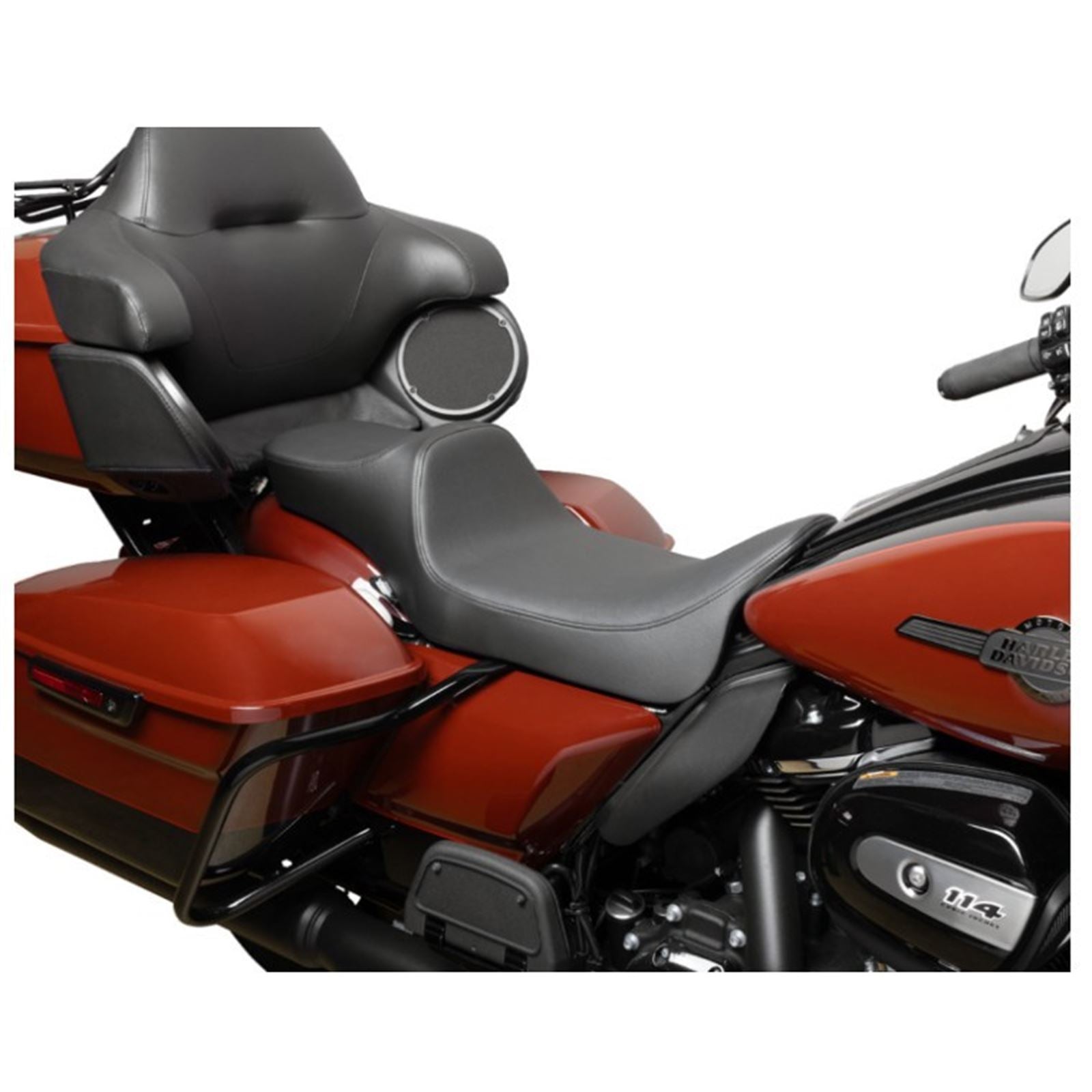 Drag Specialties Predator III Seat - Extended Reach - Smooth for FLH/FLT '08-'24 [MPN: 0801-1922]_1732143