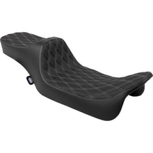Drag Specialties Predator III Seat Double Diamnd/Silver Stitching for FLH/FLT '08-'24 [MPN: 0801-1924]_1526466