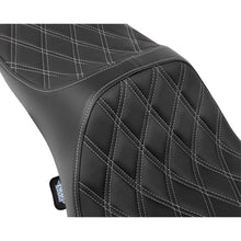 Drag Specialties Predator III Seat Double Diamnd/Silver Stitching for FLH/FLT '08-'24 [MPN: 0801-1924]_1526467