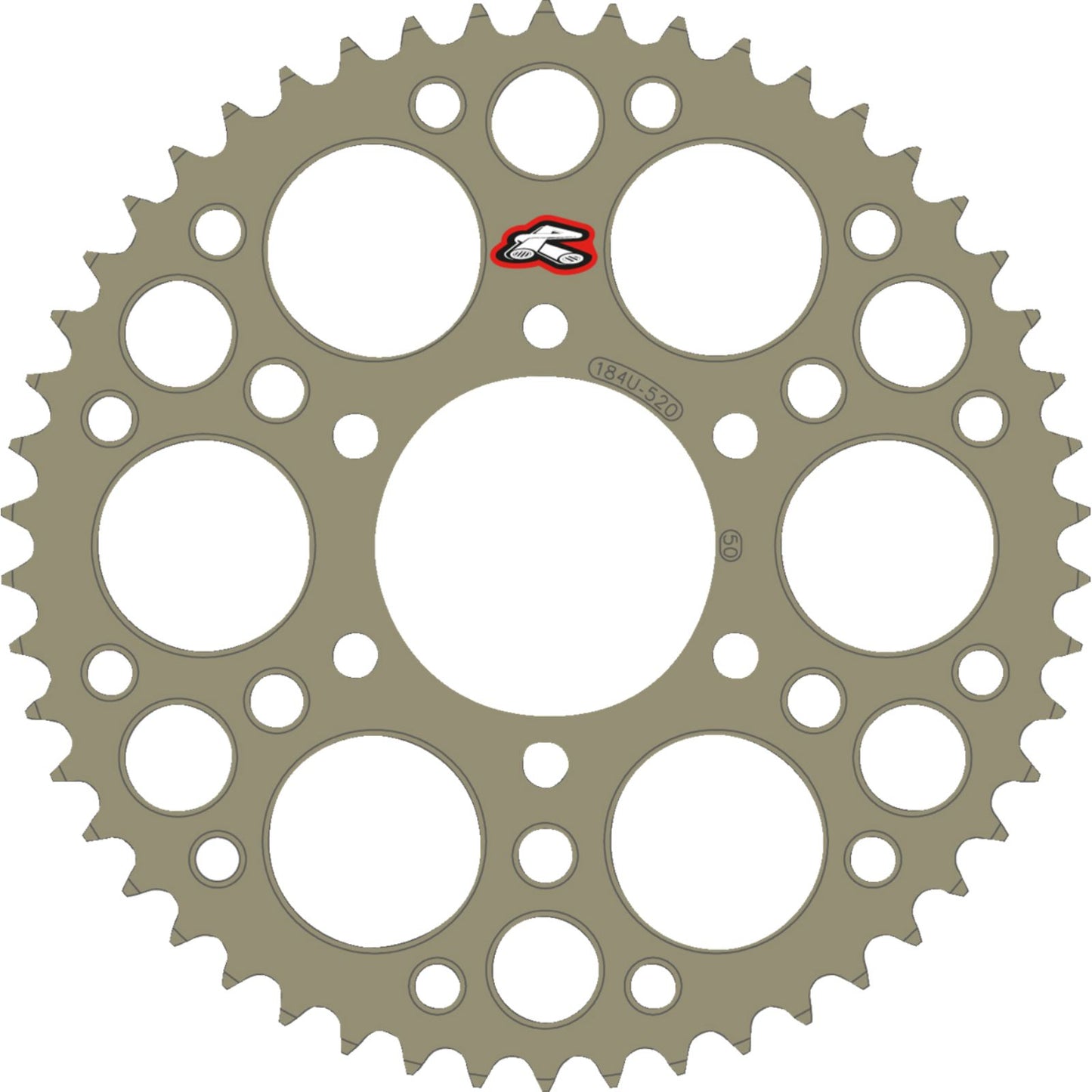 Renthal Rear Sprocket for CF Moto/for Kawasaki - Aluminum - 50 Tooth 184U-520-50P-HA_1526427