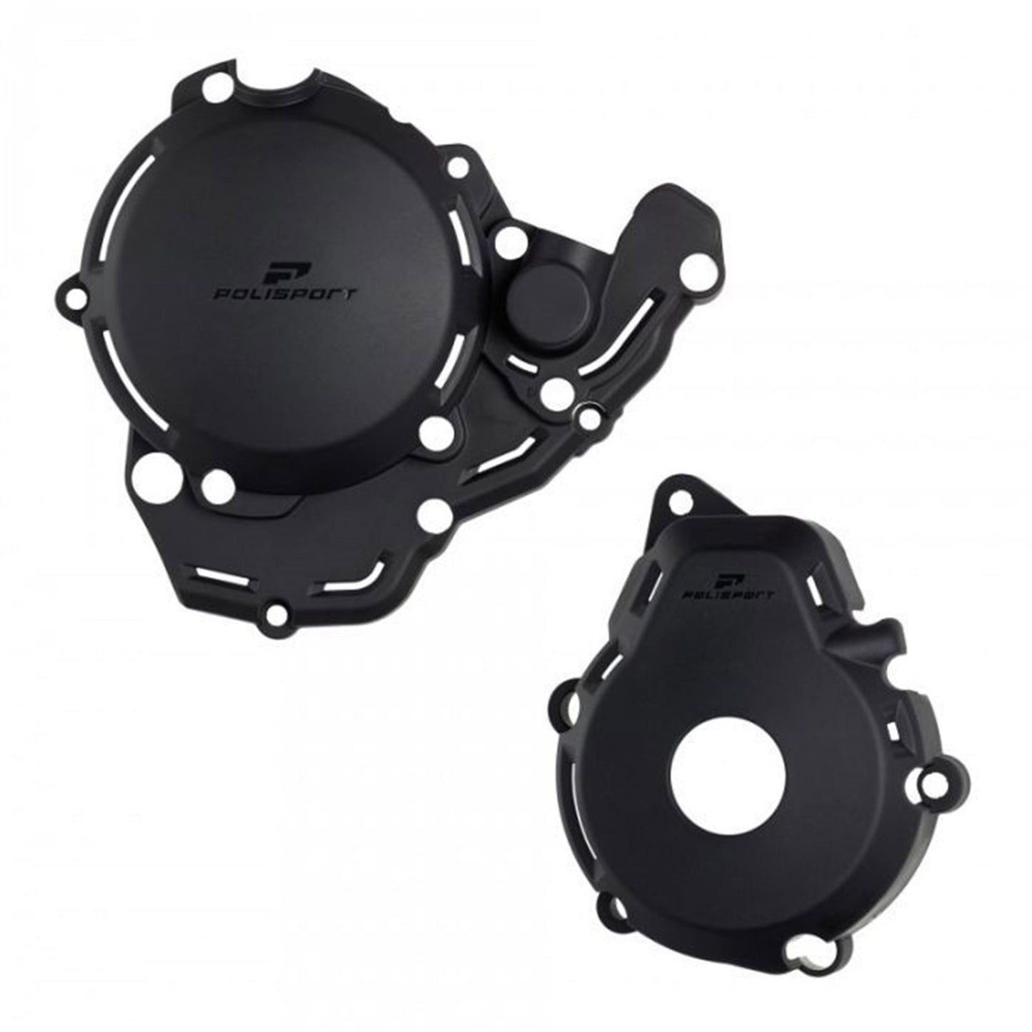 Polisport Engine Cover Protection Kit fits Gas Gas/Husqvarna/KTM - Black [MPN: 91376]_1537997