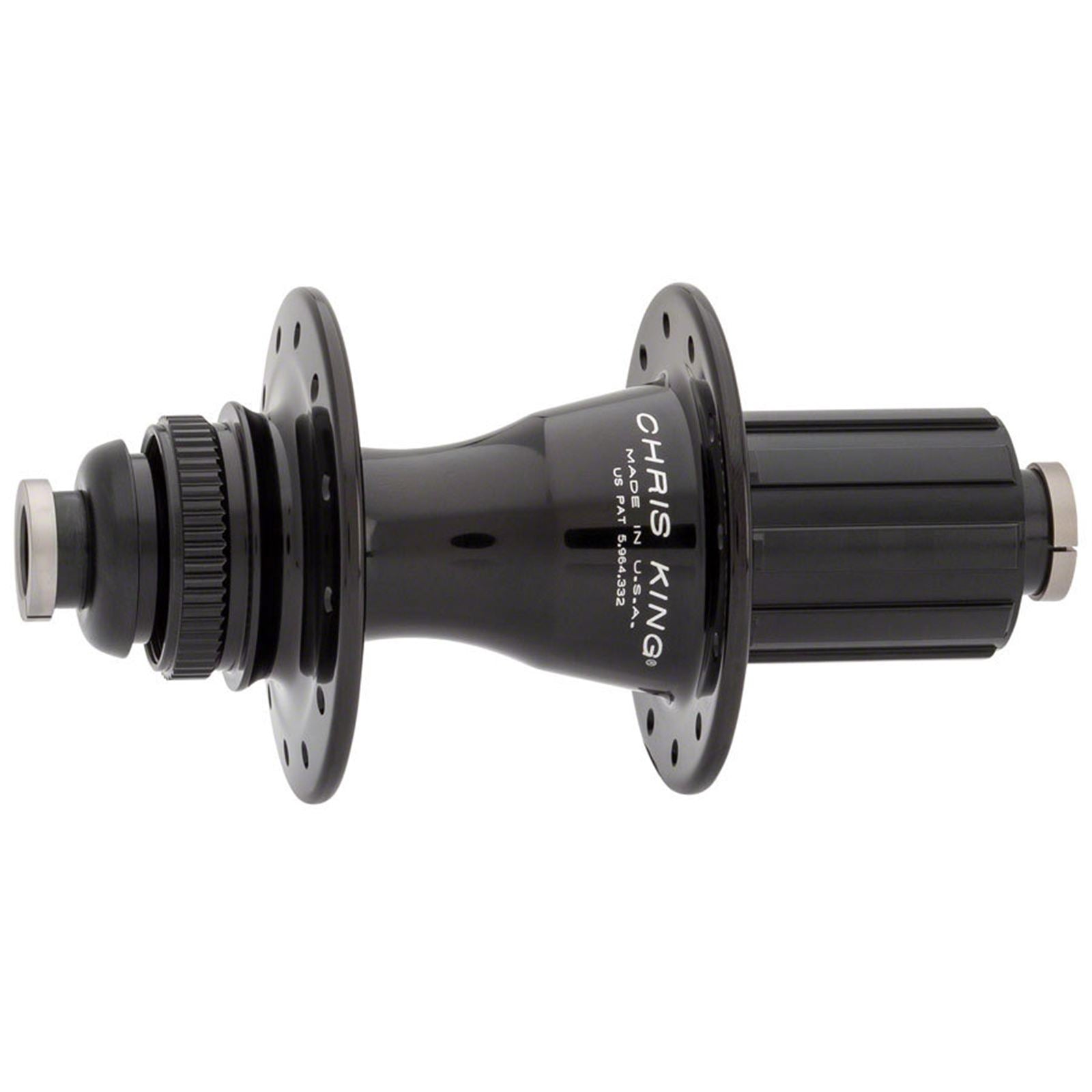 Chris King R45D Rear Hub - 12 x 142mm, Center-Lock, HG 11 Road, Black, 24H [MPN: GAB1AA1]_1925204