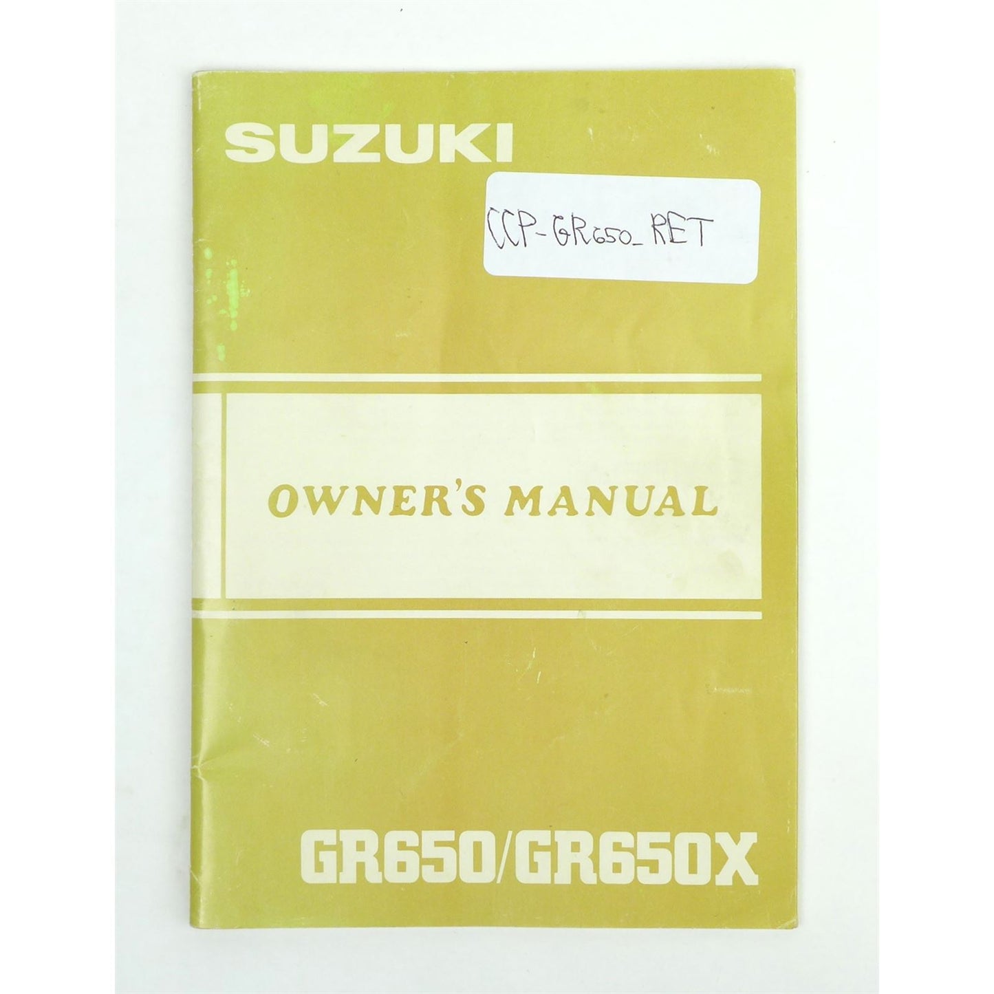 Motomentum Owner's Manual for Suzuki GR650 / GR650X OPEN BOX GR650_1526872