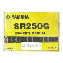 Motomentum Owner's Manual Book for Yamaha SR250G OPEN BOX SR250G_1526865