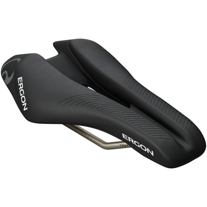 Ergon SR Triathlon Saddle - Men's - Black - Front [MPN: 44063200]_1926790