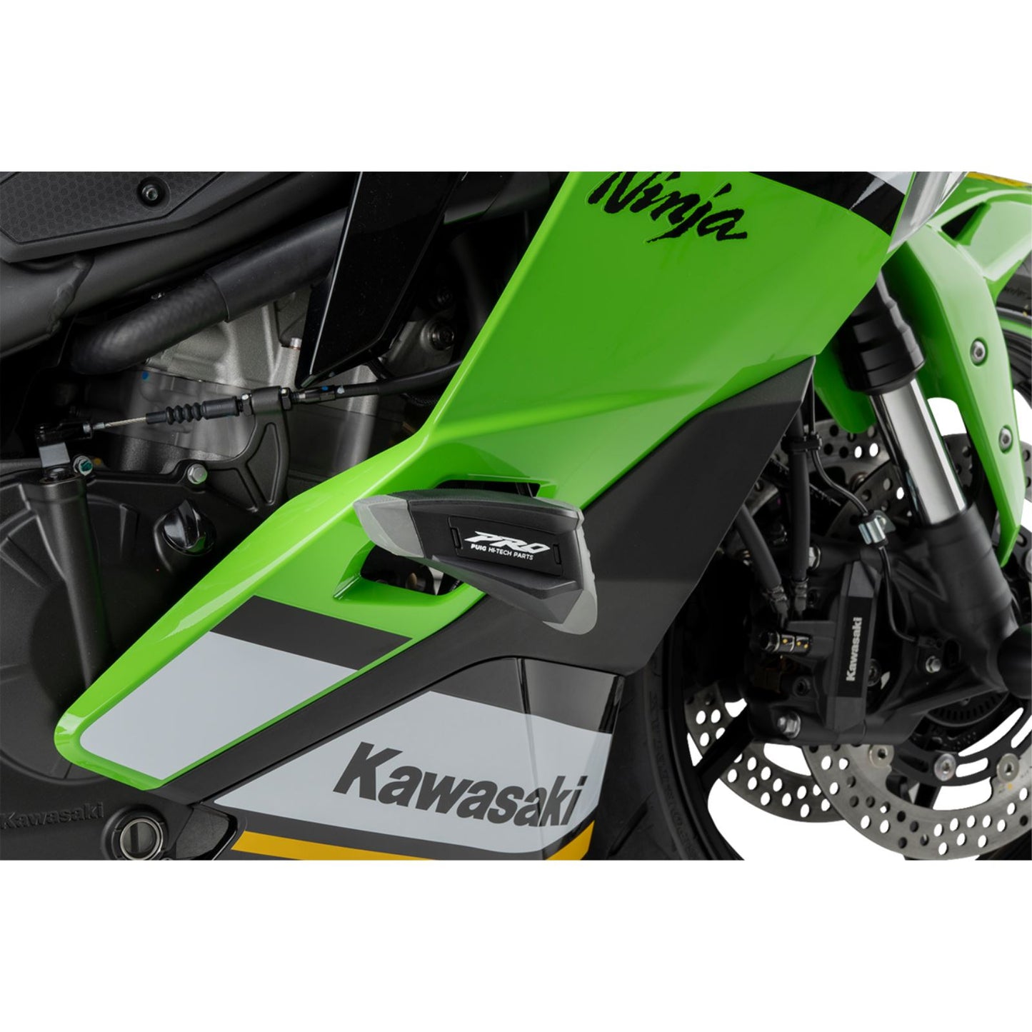 Puig Frame Sliders for Kawasaki - Pro 2.0 - Black 21837N_1772599