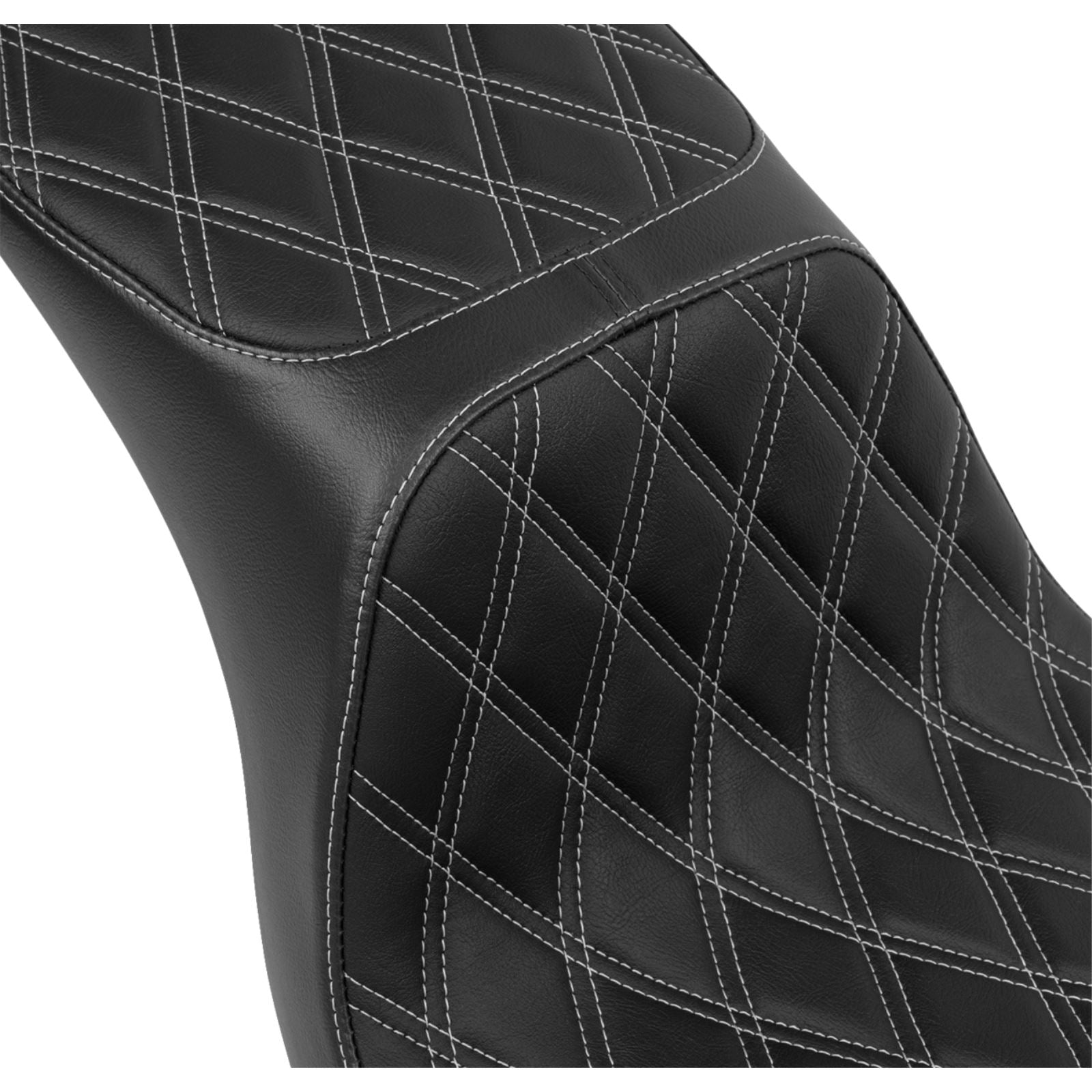 Drag Specialties Predator 2-Up Seat - Vinyl - Silver Stitching for FLSB/FXLRS '18-'24 [MPN: 0802-1636]_1530964