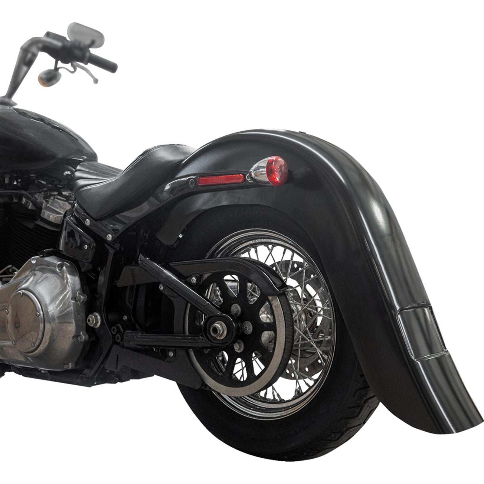 Klock Werks Rear Fender - Vicla Frenched - 9" Extended Rear - Black [MPN: KWF-02-0313]_1708653