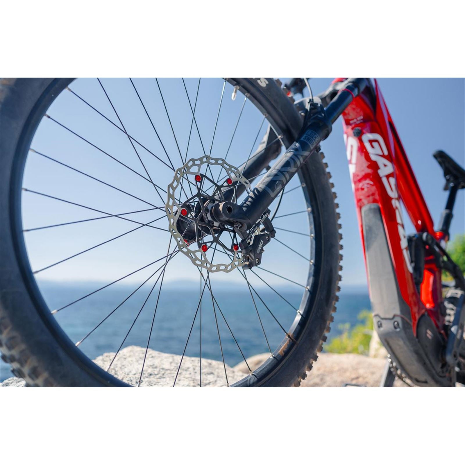 Galfer Floating Wave Disc Brake Rotor - 203mm x 2.0mm - 6-Bolt-  Red DB014FLWR_1534435