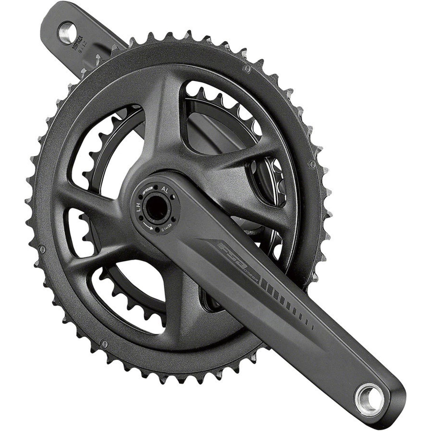 Full Speed Ahead Omega AGX 2x Crankset - 172.5mm, 11-Speed, 50/34t, Black [MPN: CK1398]_1917261