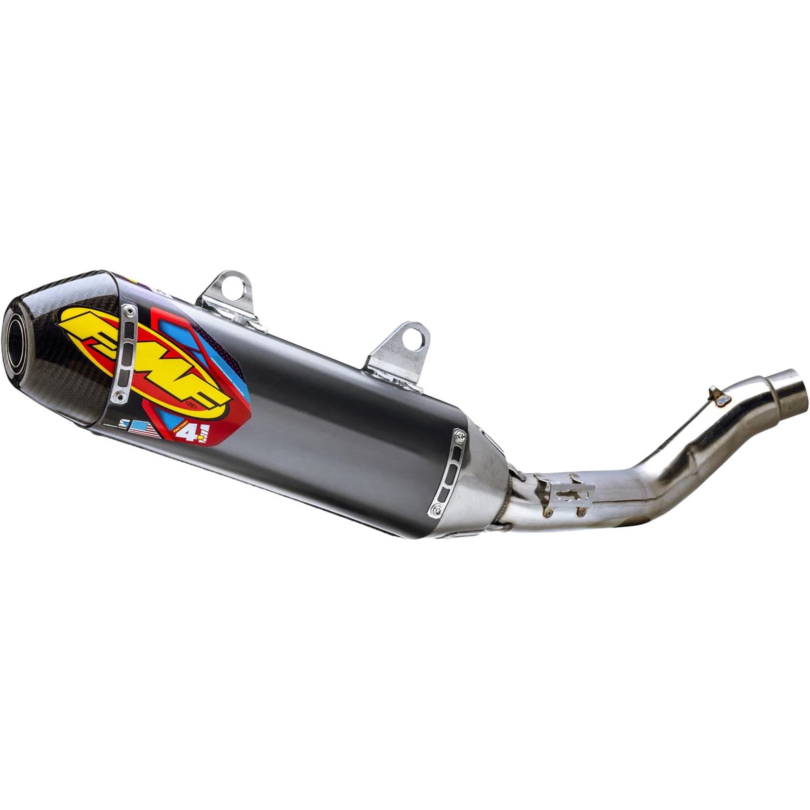 FMF Racing Factory 4.1 RCT Slip-On Muffler with Carbon Cap - Aluminum - KX 250 042411_1534441