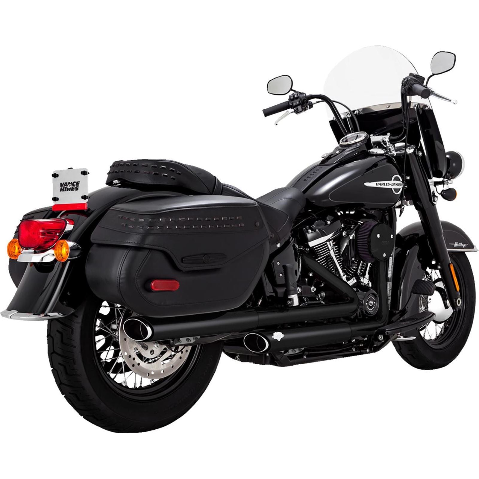 Vance And Hines Twin Slash Slip-On Mufflers - PCX™ - Black 46379_1533206