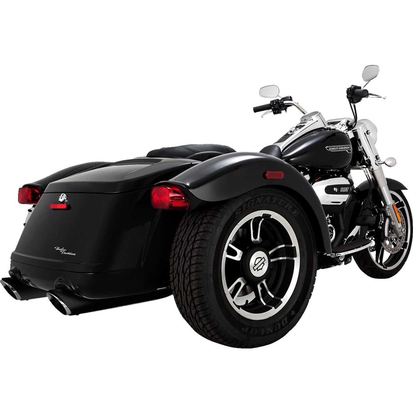 Vance And Hines Twin Slash Slip-On Mufflers - Black 46796_1533184