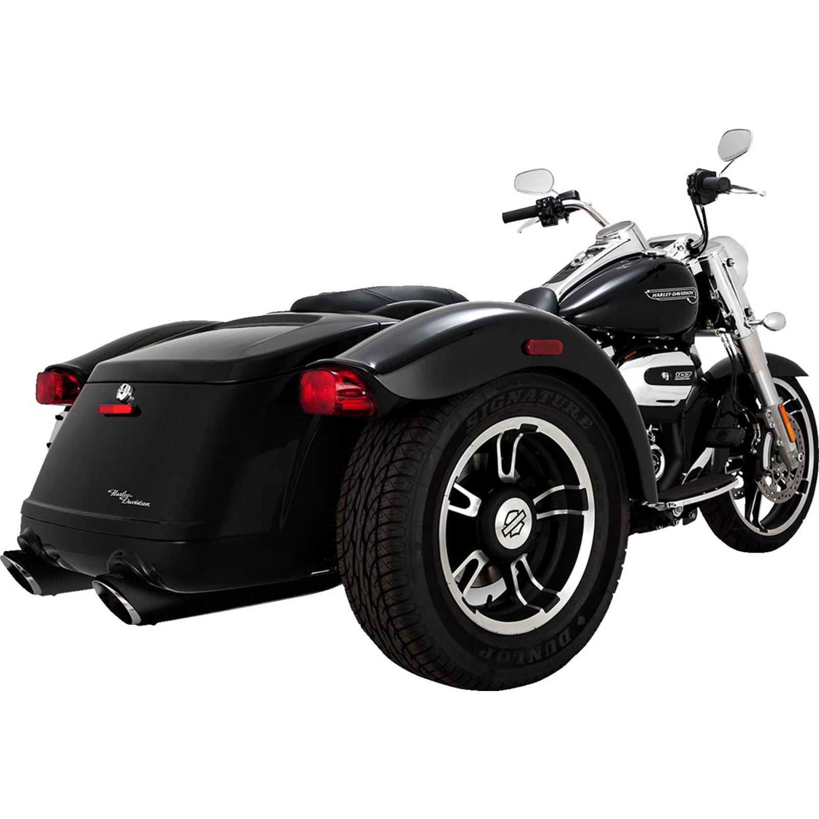 Vance And Hines Twin Slash Slip-On Mufflers - Black 46796_1533184