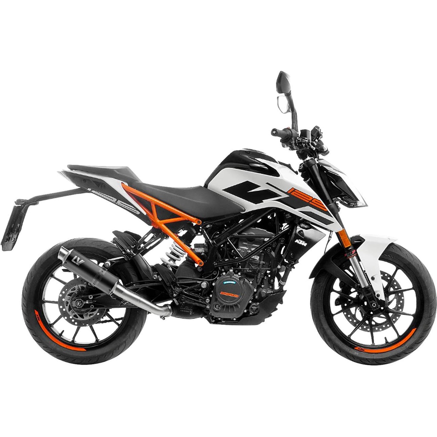 LeoVince GP Corsa Slip-On Muffler - Black Edition for Duke/RC 390 [MPN: 15502BU]_1536042