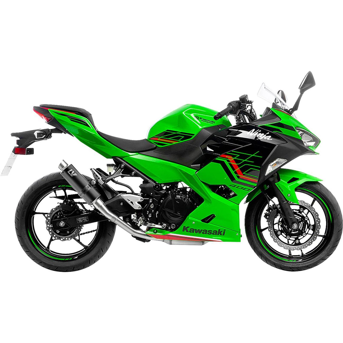 LeoVince GP Corsa Slip-On Muffler - Black Edition - Ninja/Z 400 [MPN: 3389BU]_1538074