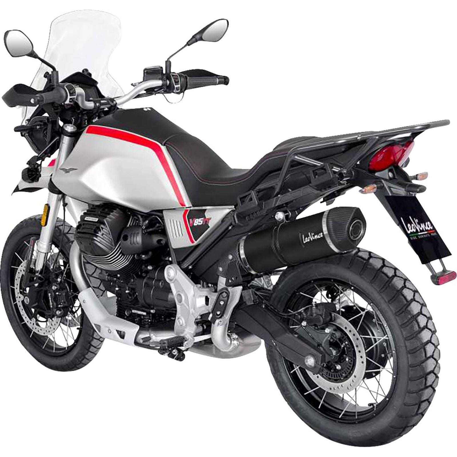 Leovince LV One EVO Slip-On Muffler - Black for V85 TT [MPN: 14454EBU]_1538120