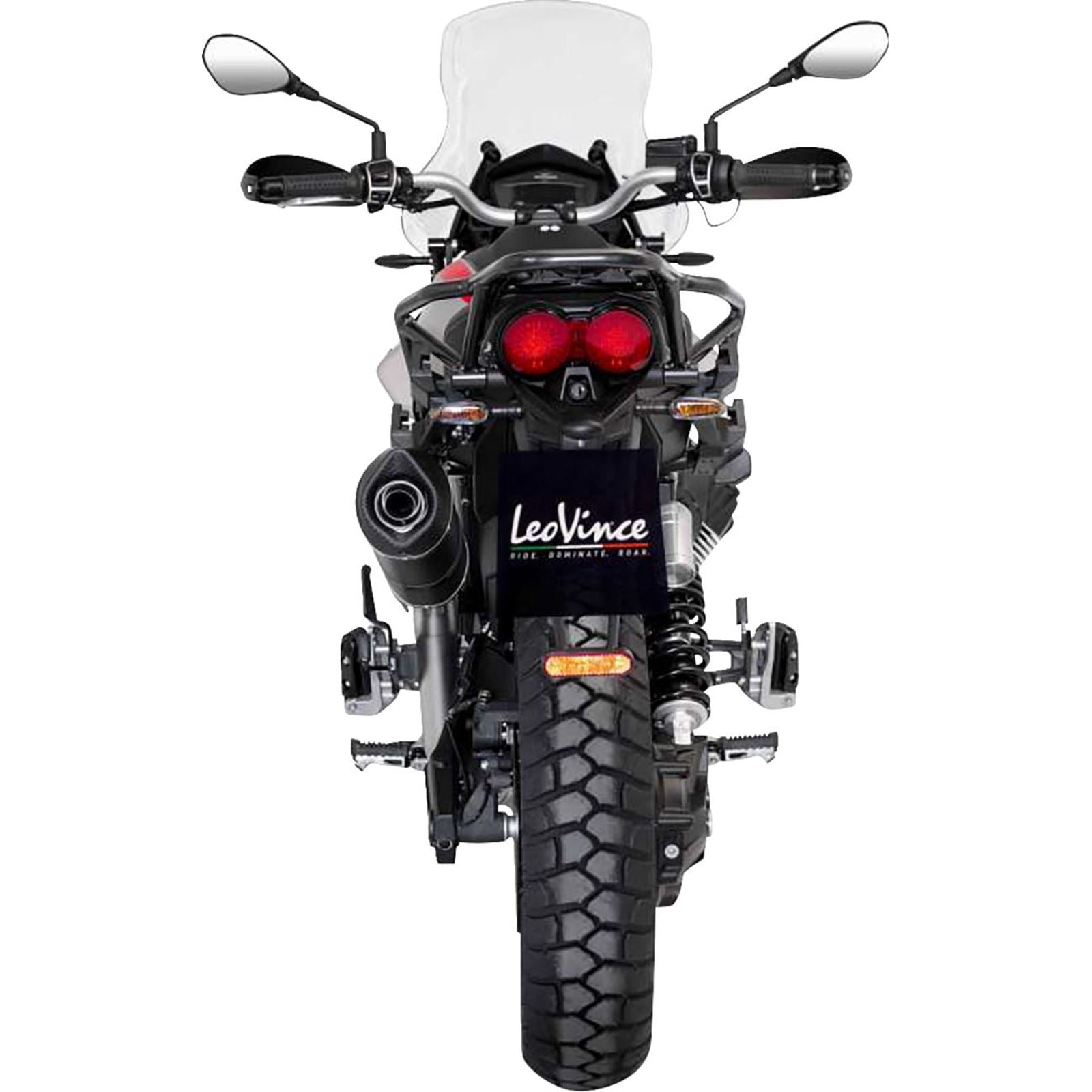 Leovince LV One EVO Slip-On Muffler - Black for V85 TT [MPN: 14454EBU]_1538119