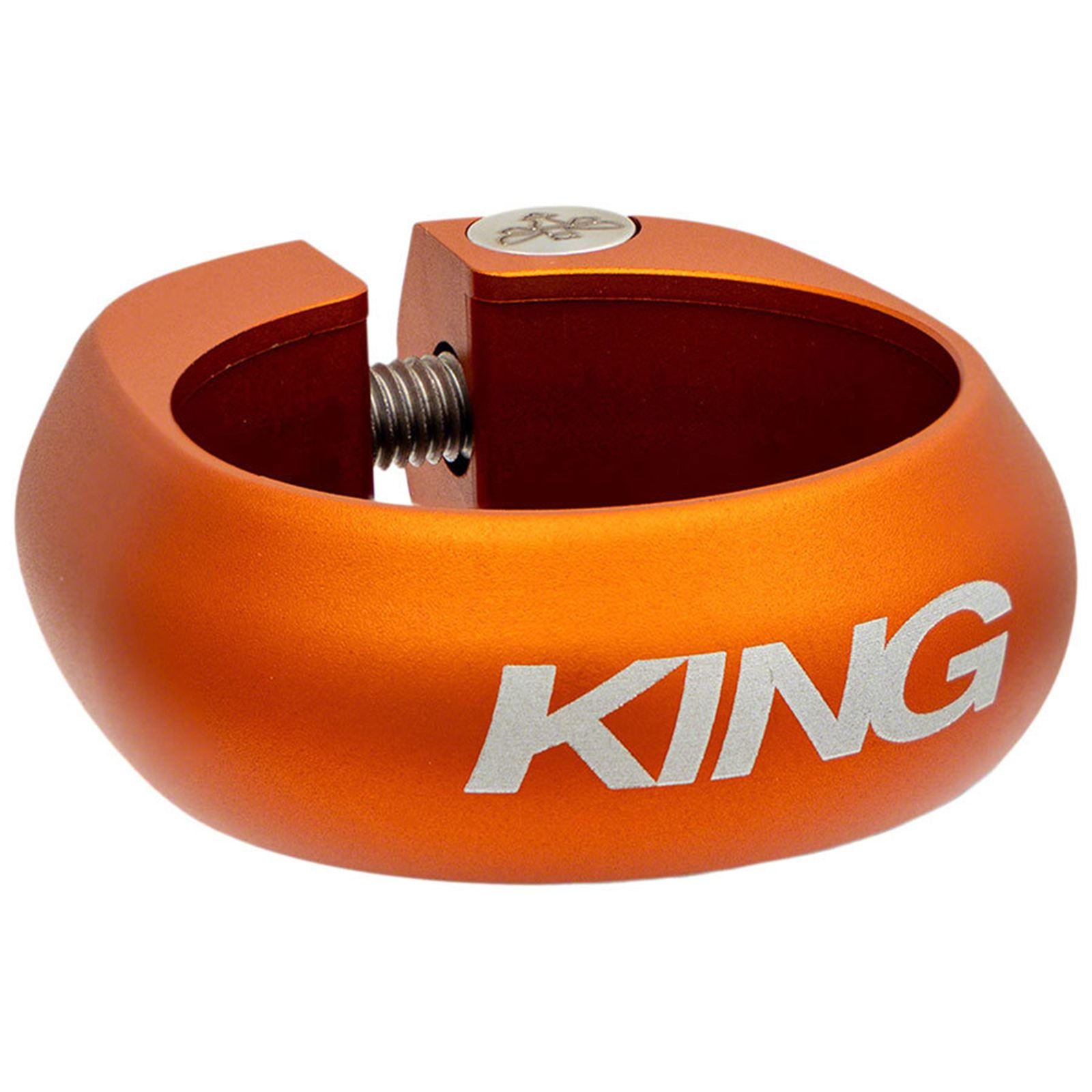 Chris King Seatpost Clamp - 34.9mm, Bolt-On, Matte Mango [MPN: JCM2]_2084423