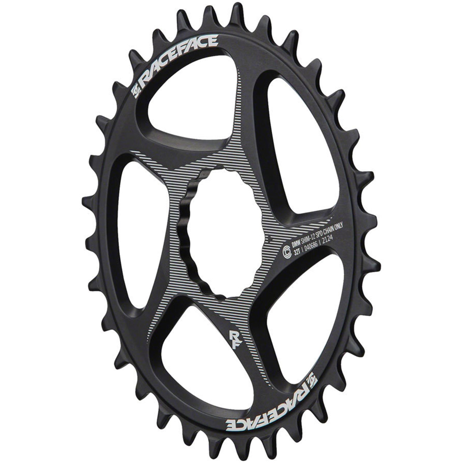 Race Face Direct Mount Wide Chainring - 32t, DM CINCH - Black [MPN: RR22DMW32TSHI12BLK]_1917435