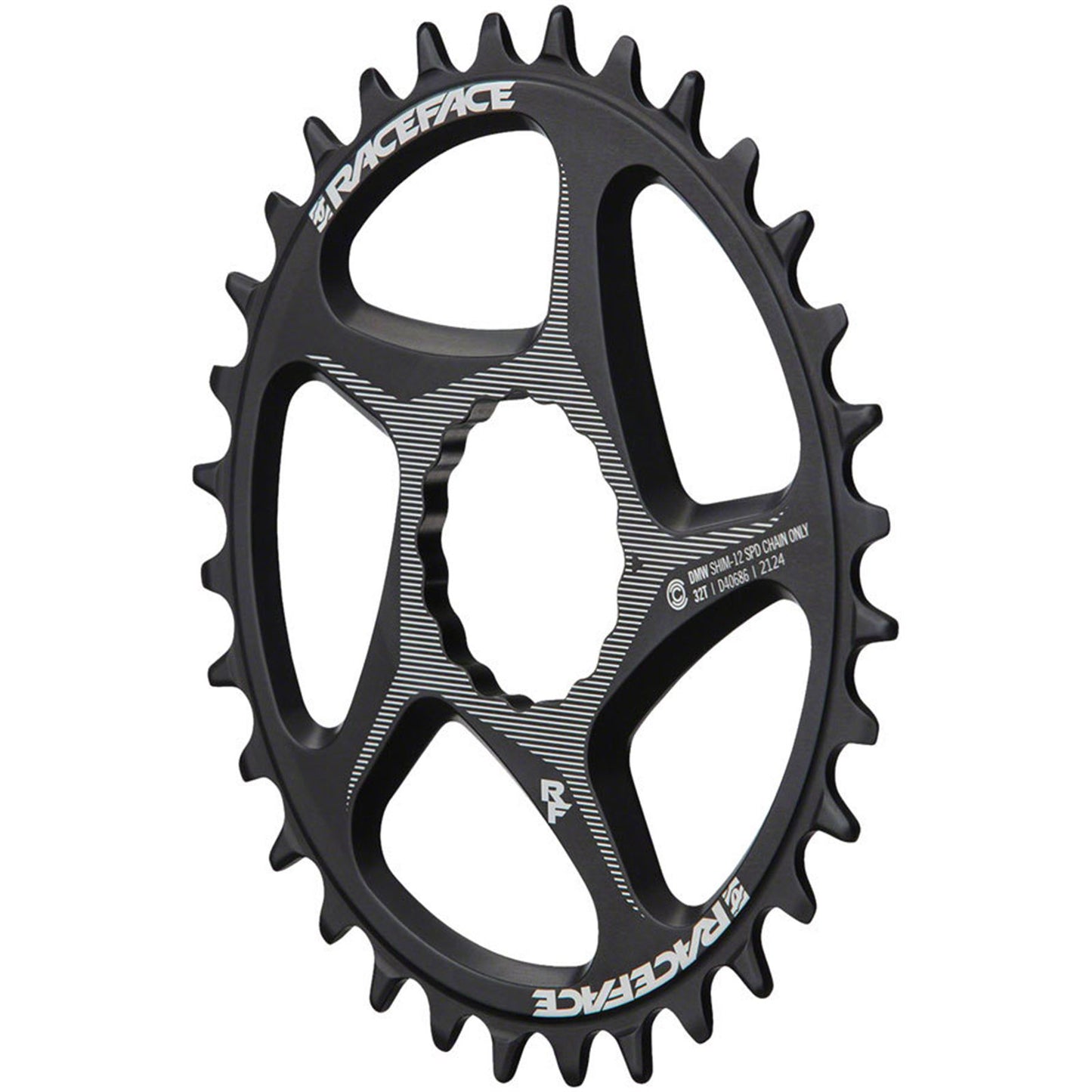 Race Face Direct Mount Wide Chainring - 34t, DM CINCH - Black [MPN: RR22DMW34TSHI12BLK]_1917439