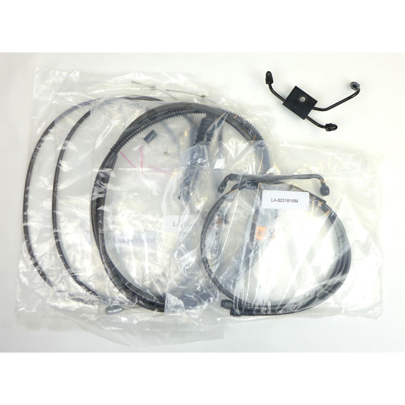 LA Choppers Midnight 15" - 17" Cable Kit for FXDF with ABS OPEN BOX [MPN: LA-8231KT-16M]_1533228