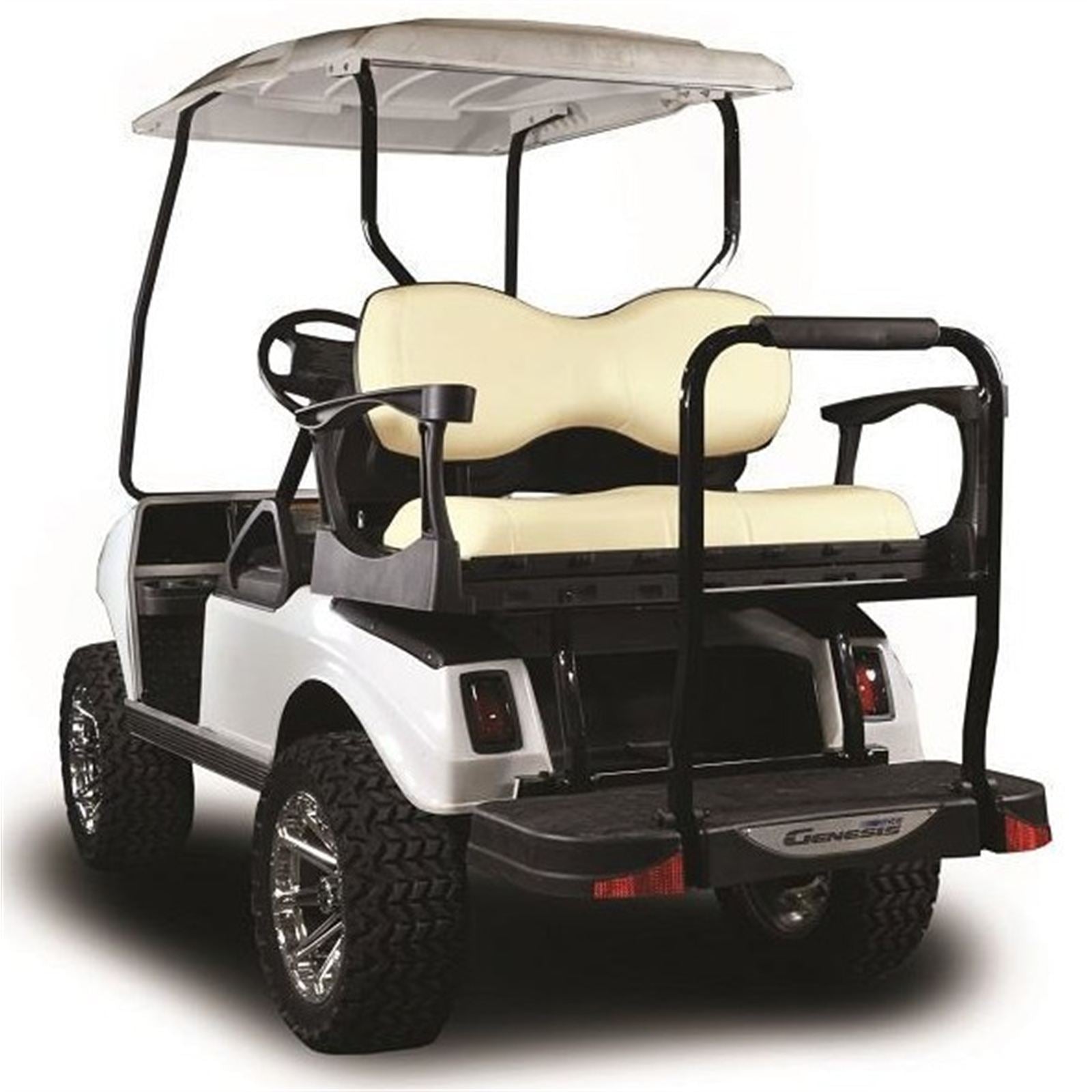 MadJax Club Car DS Genesis 300 Rear Seat with Deluxe Buff Seat Cushions (Years 2000-Up) [MPN: 01-042-200D]_2137048