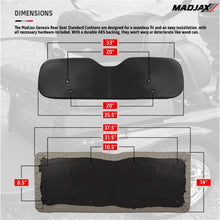 MadJax Rear Seat with Standard White Seat Cushions for Club Car DS Genesis 300 (Years 2000-Up) [MPN: 01-042-201S]_2131312