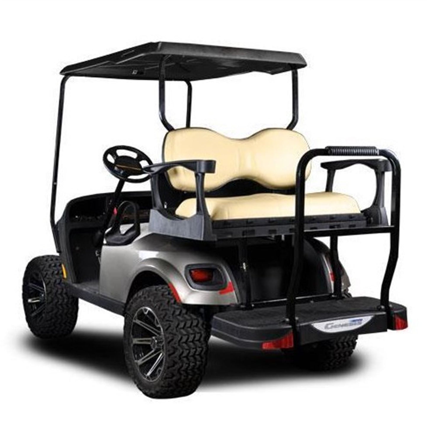 MadJax Genesis 300 Tan Rear Seat with Deluxe Seat Cushions for EZGO TXT  01-043-203D_1535563