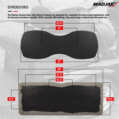 MadJax Rear Seat Cushion Set for Genesis 250/300 - Buff [MPN: 01-056]_2137519