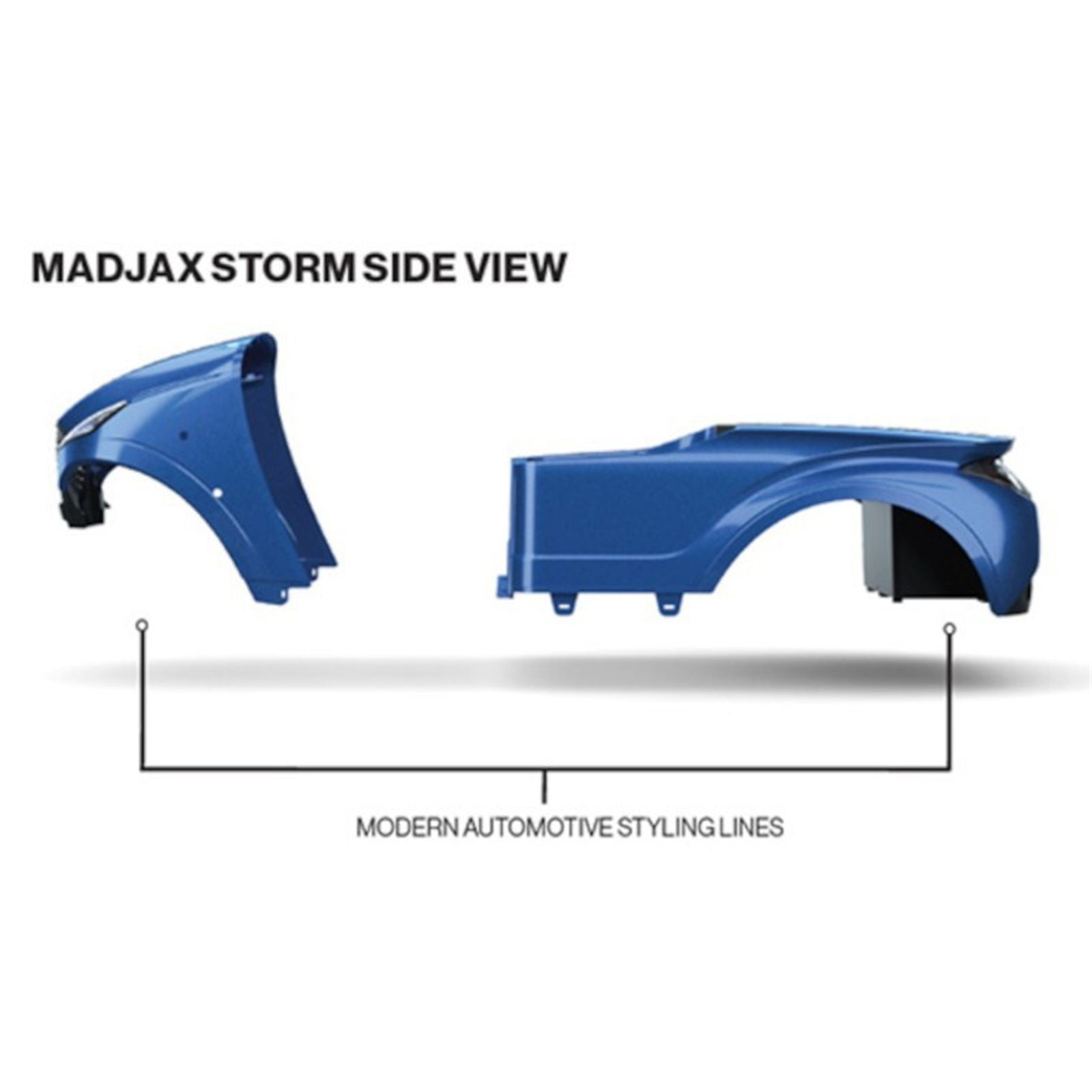 MadJax Storm Body Kit for EZGO TXT - Black Metallic [MPN: 05-235-BK03]_2093462
