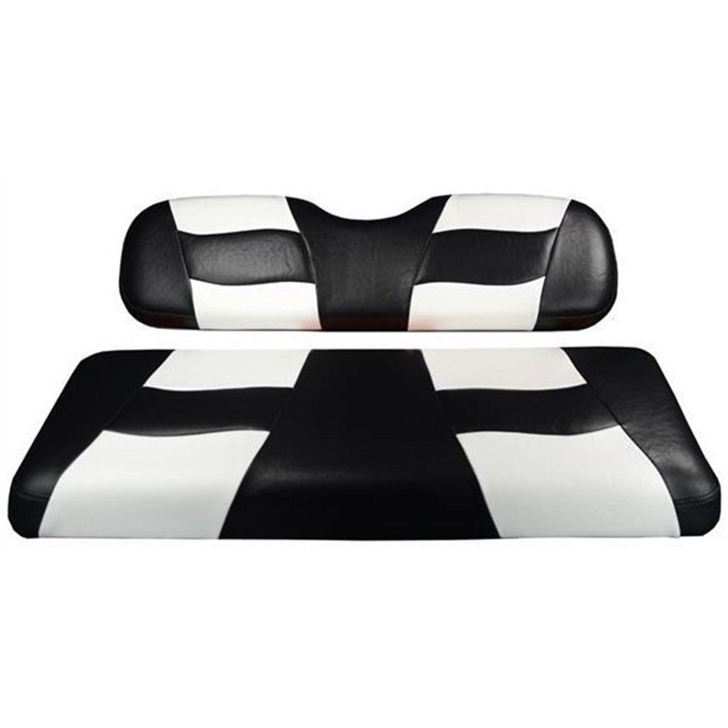 MadJax Riptide Two-Tone Front Seat Covers for EZGO TXT & RXV - Black/White  10-121_1536410
