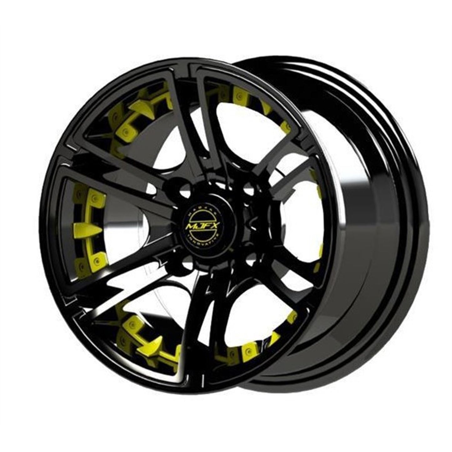 MadJax Wheel Inserts for 12x7 Mirage Wheel - Yellow  19-072-YEL_1536365