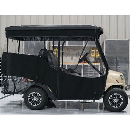 Red Dot Chameleon Black 4-Passenger Track Style Soft Enclosure for 2008-Up EZGO RXV [MPN: 49647]_2153812