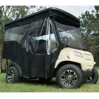 Red Dot Chameleon Black 4-Passenger Track Style Soft Enclosure 2017-Up for Yamaha Drive2 [MPN: 49665]_2153830