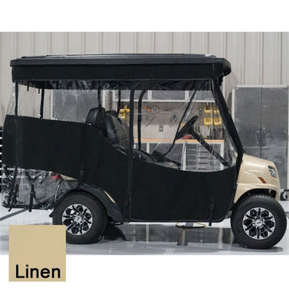 Red Dot Chameleon Linen 4-Passenger Track Style Soft Enclosure for Club Car Precedent-Onward-Tempo - Beige [MPN: 49671]_2153831