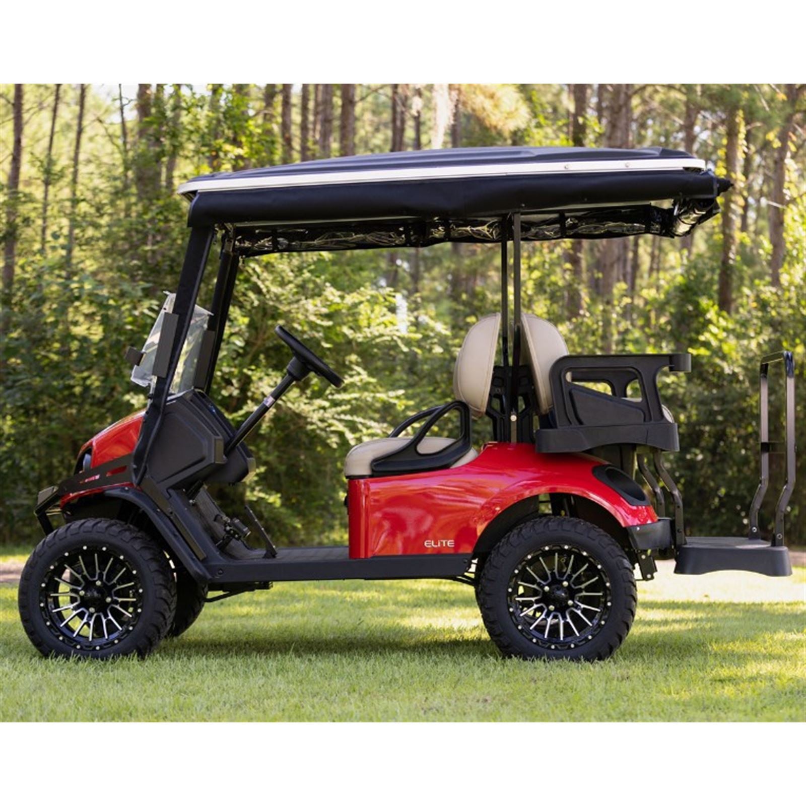 Red Dot S4 Elite with Non Modular Top Track Enclosure for EZGO Express - Black 66072_1534822