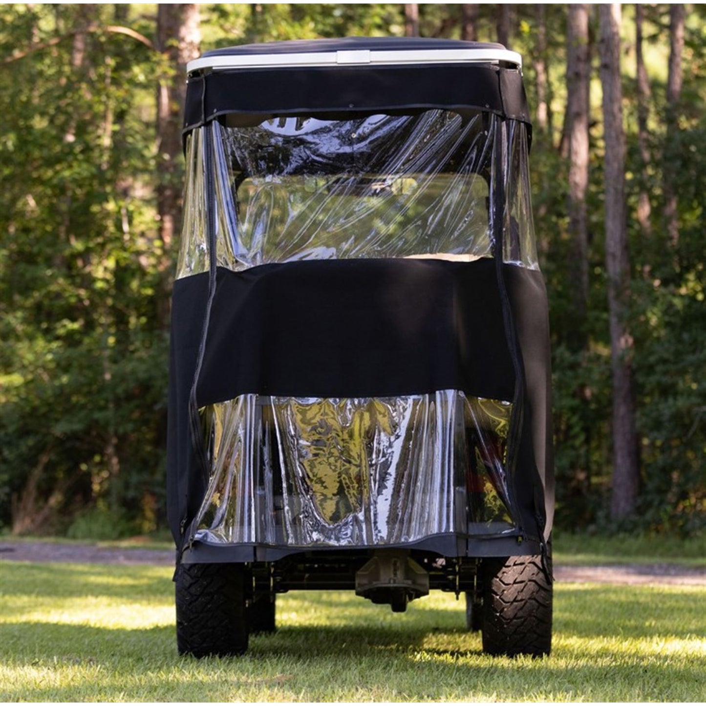 Red Dot S4 Elite with Non Modular Top Track Enclosure for EZGO Express - Black 66072_1534819