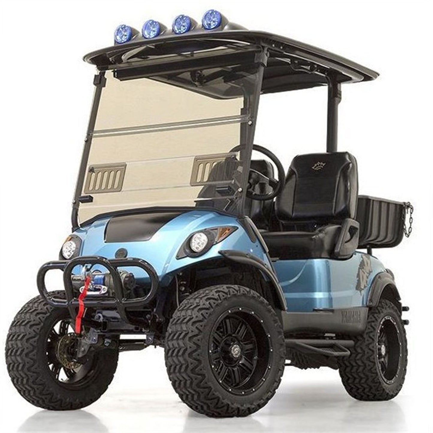Red Dot Drive2 - Tinted Fold Down Front Windshield with Vents for Yamaha 2017-Up [MPN: 09-012]_2112808