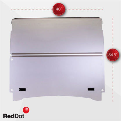 Red Dot Tinted Folding Windshield fits 2017-Up for Yamaha Drive2 [MPN: 09-023]_2153787