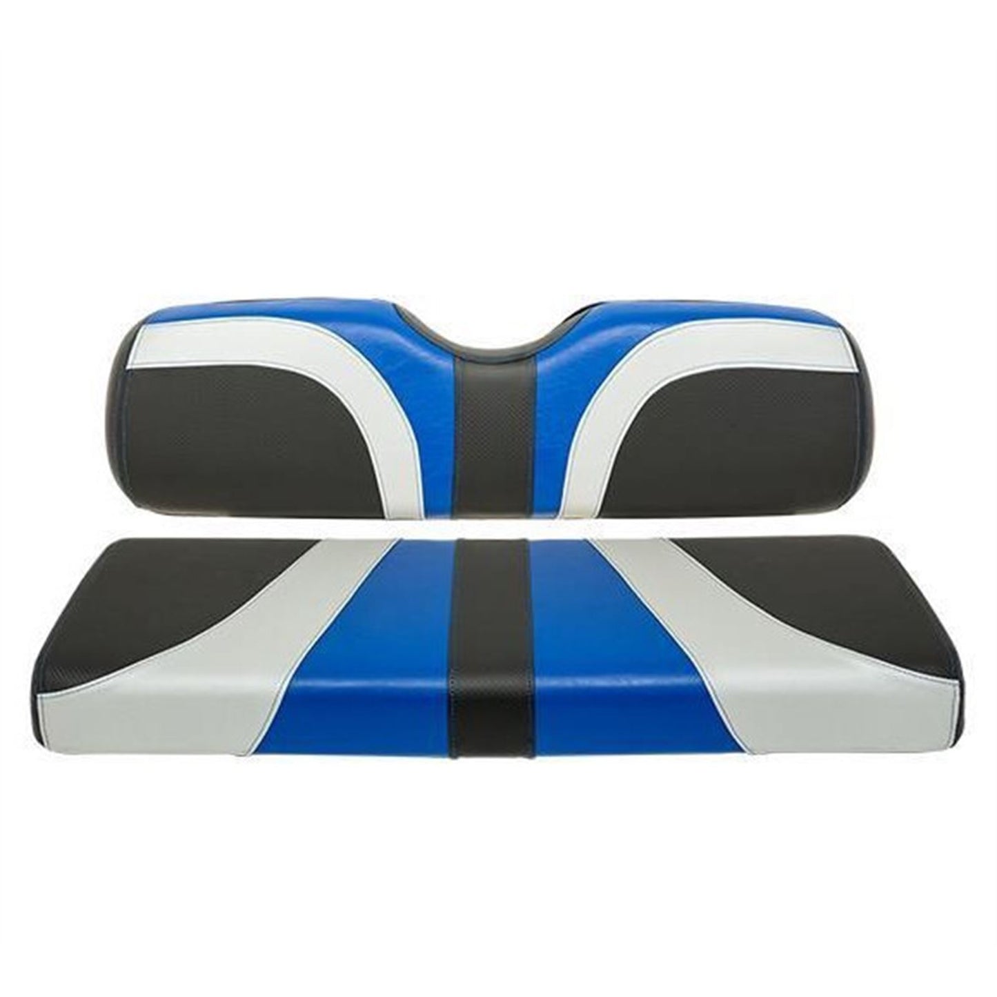 Red Dot Blade Alpha Silver and Black Front Seat Cover for Club Car DS 10-286_1535541
