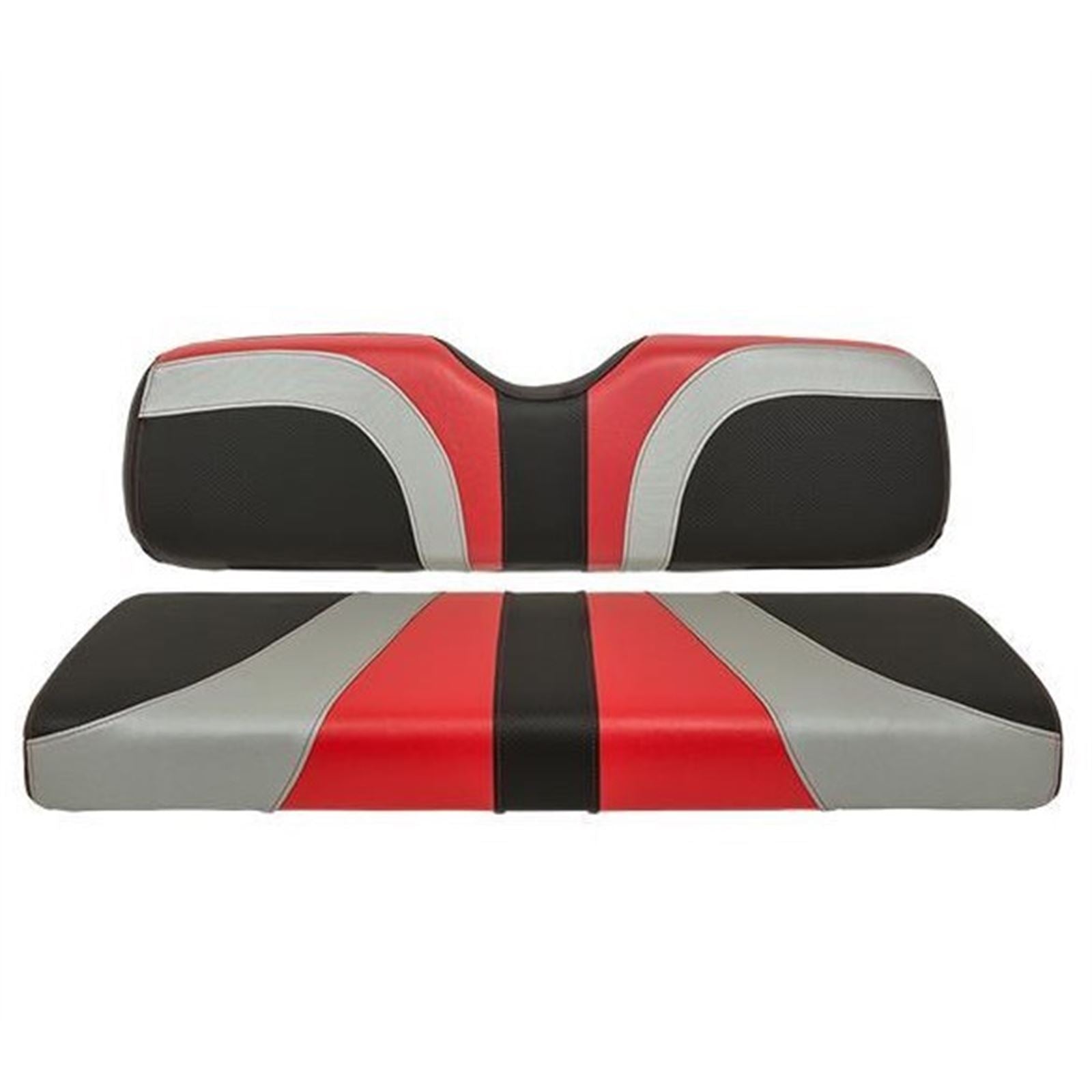 Red Dot Blade Front Seat Cover for Club Car - Red/Silver/Black 10-291_1535544