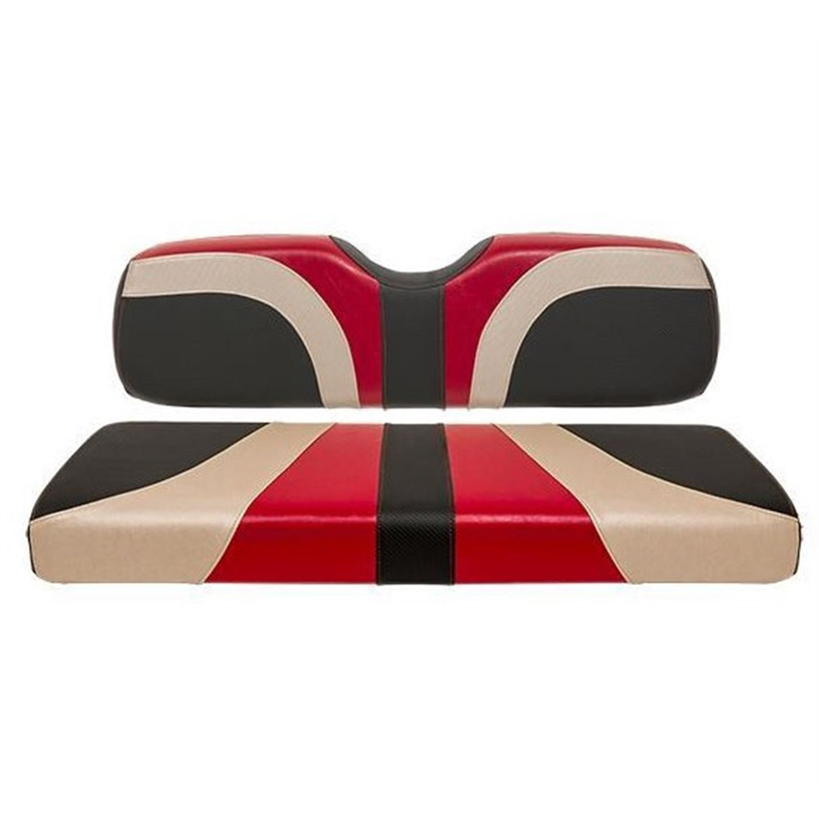 Red Dot Blade Front Seat Cover  for EZGO 1994.5-Up - Garnet/ Champagne/ Black  10-299_1535546