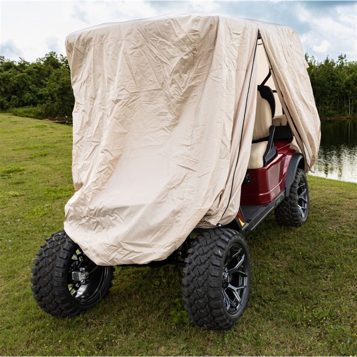 Red Dot 84" Golf Cart Storage Cover - Tan 21-010_1545353