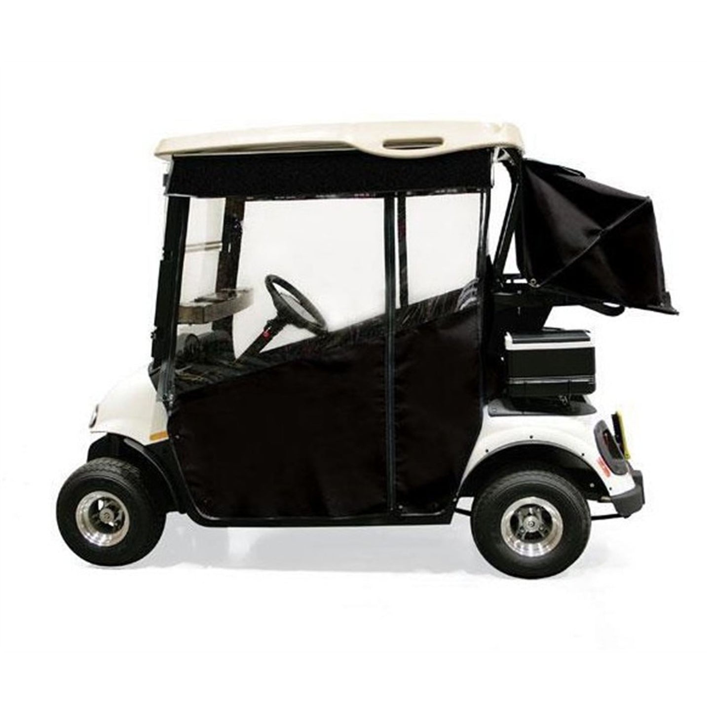 Red Dot Chameleon Black Track-Style Enclosure for EZGO RXV (Years 2008-2023) [MPN: 47696N]_2115821