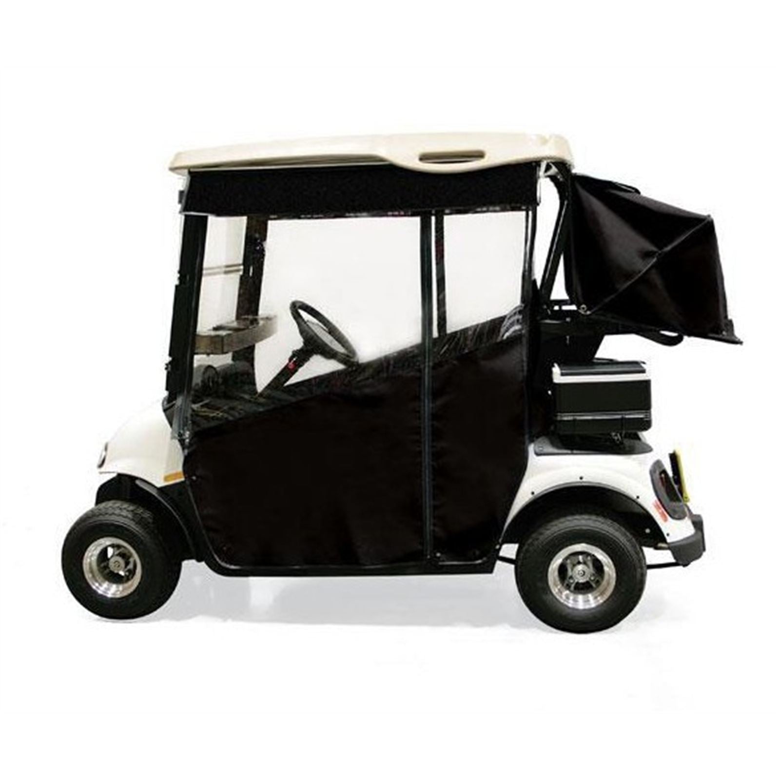 Red Dot Chameleon Black Track-Style Enclosure for EZGO RXV (Years 2008-2023) [MPN: 47696N]_2115821
